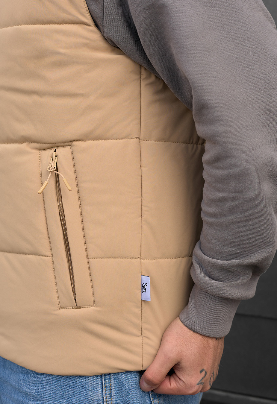 Kamizelka Staff zokl beige
