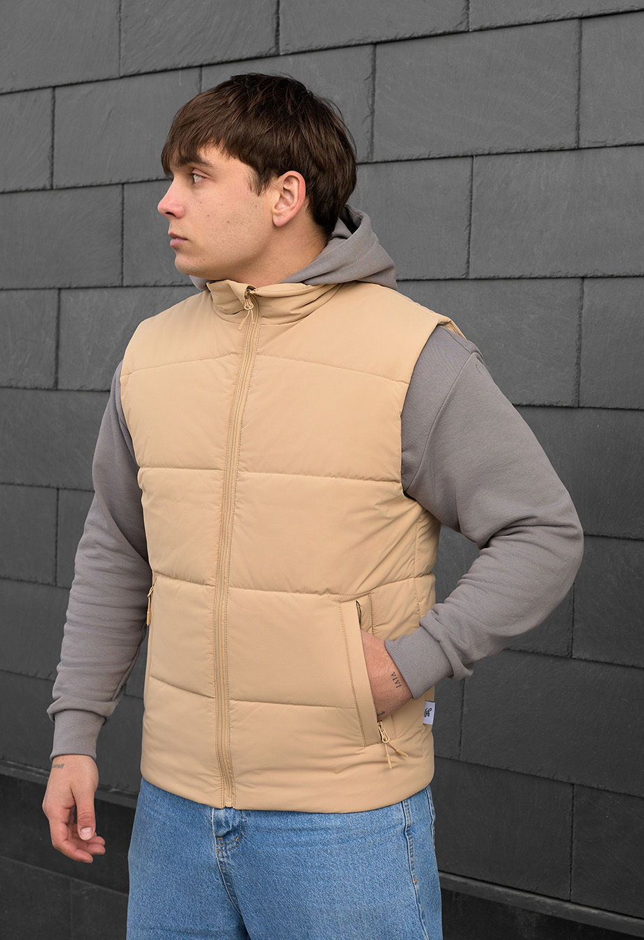 Kamizelka Staff zokl beige
