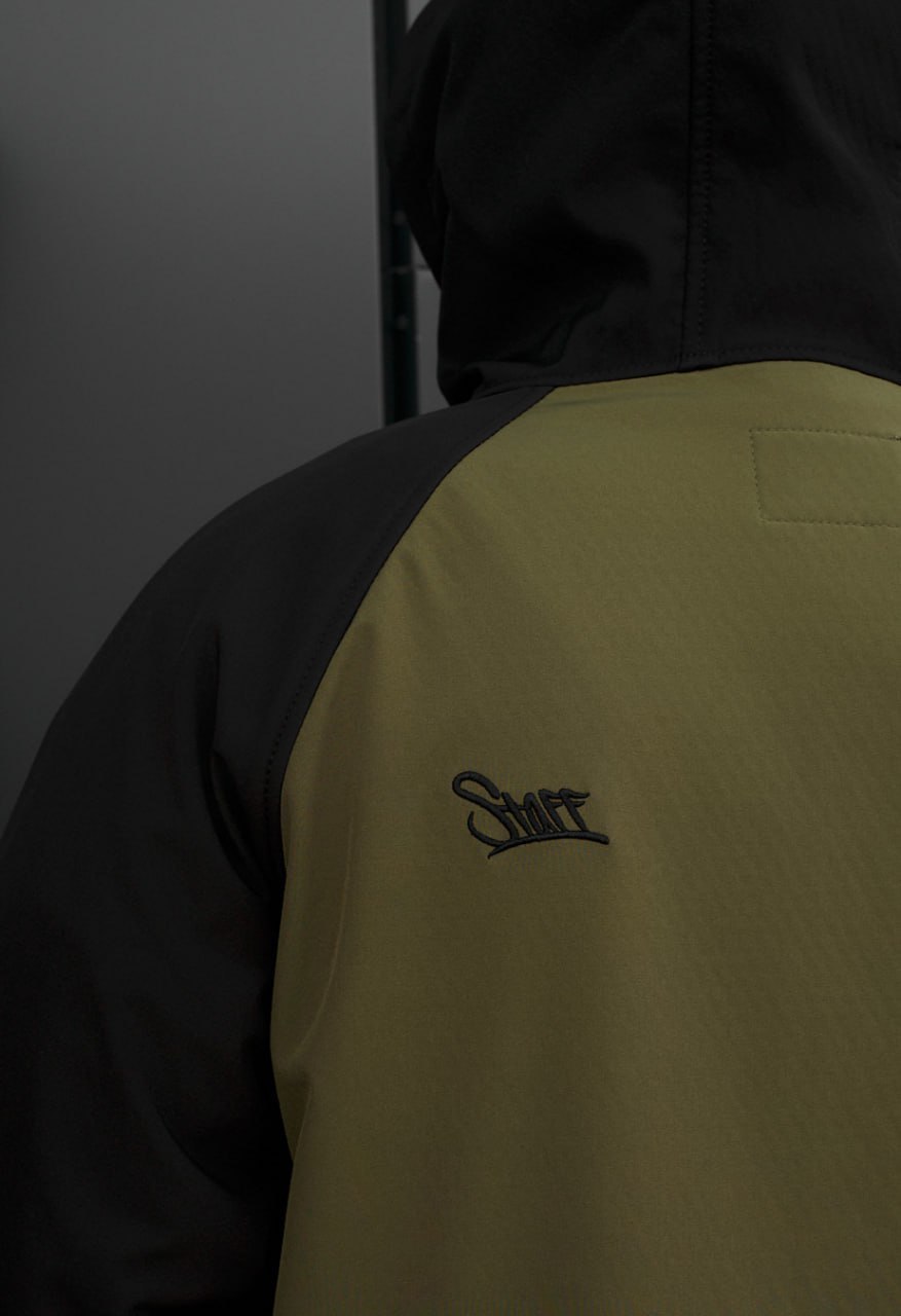 Kurtka soft shell Staff kade olive & black