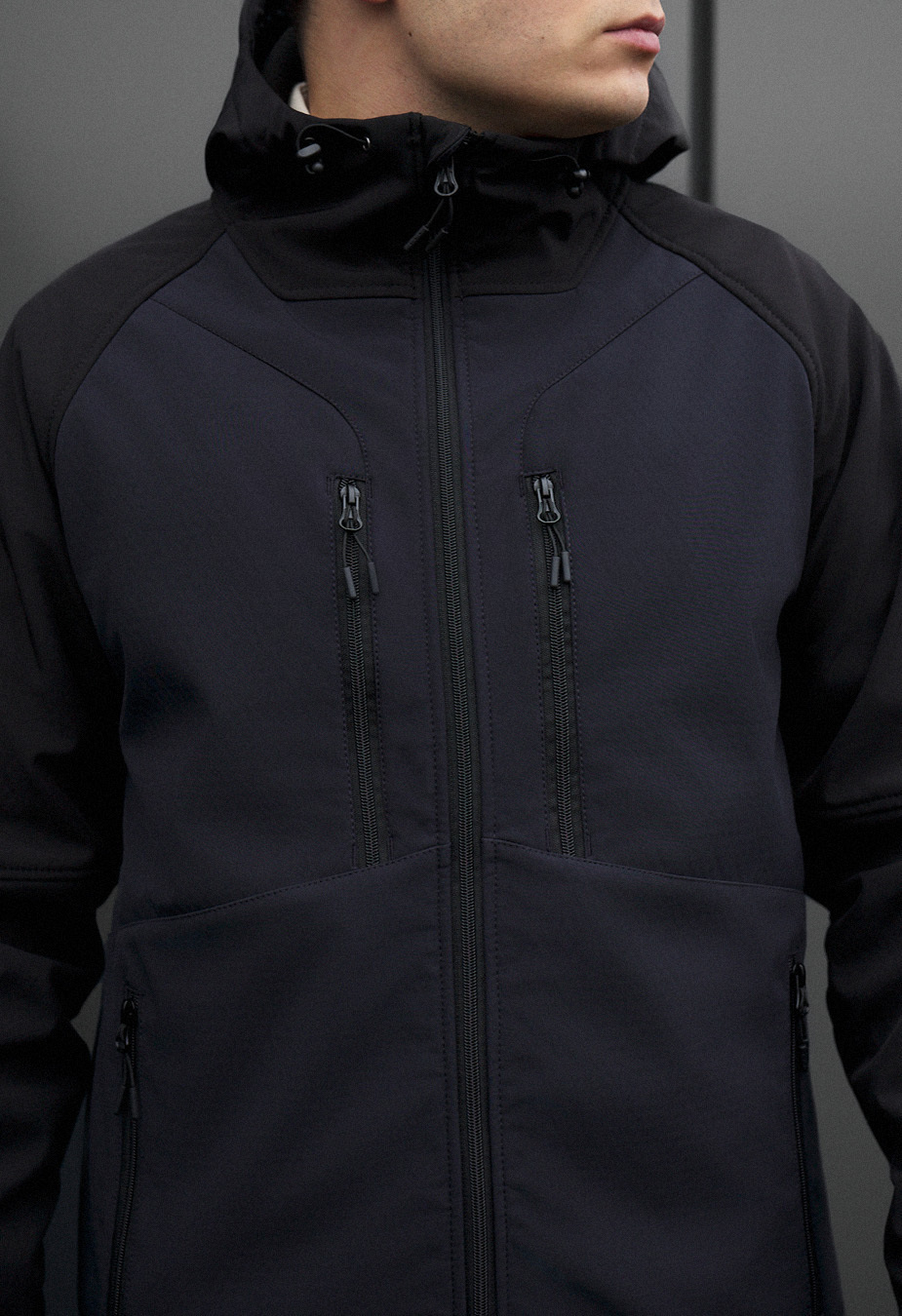 Kurtka soft shell Staff kade navy & black
