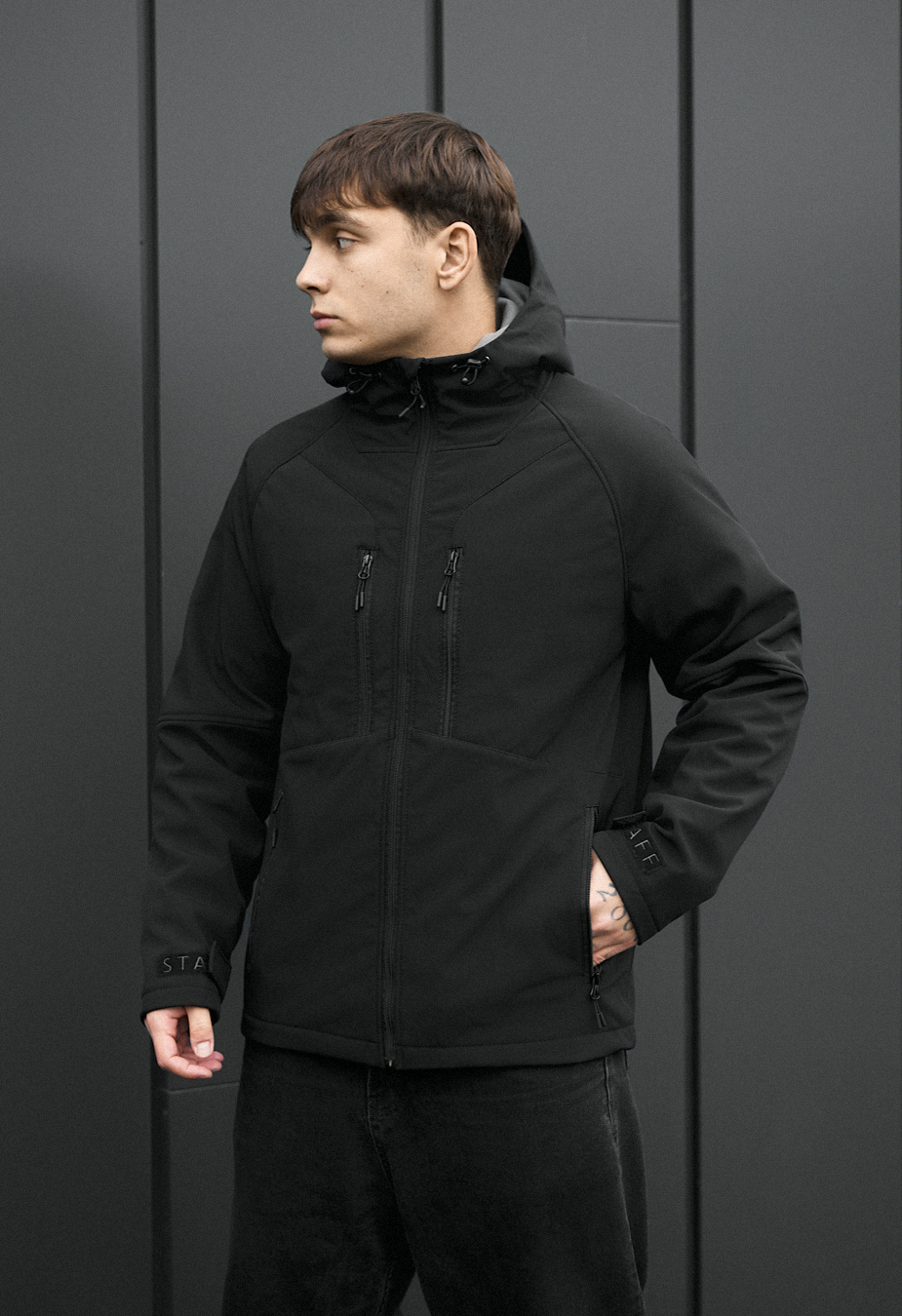 Kurtka soft shell Staff kade black