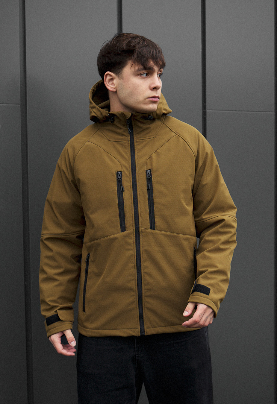 Kurtka soft shell Staff kade coyote