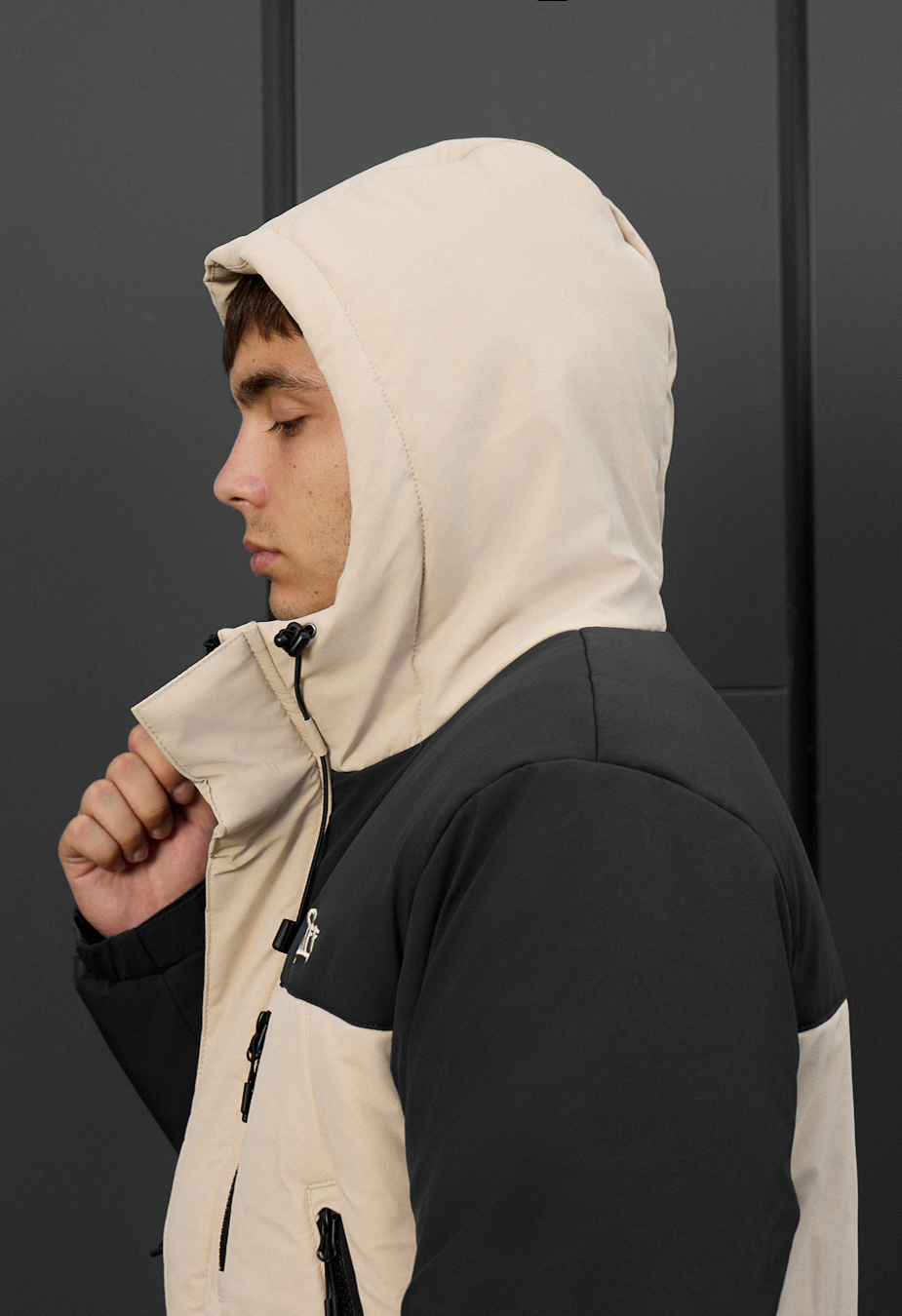 Kurtka zimowa Staff ruxo milk & dark gray