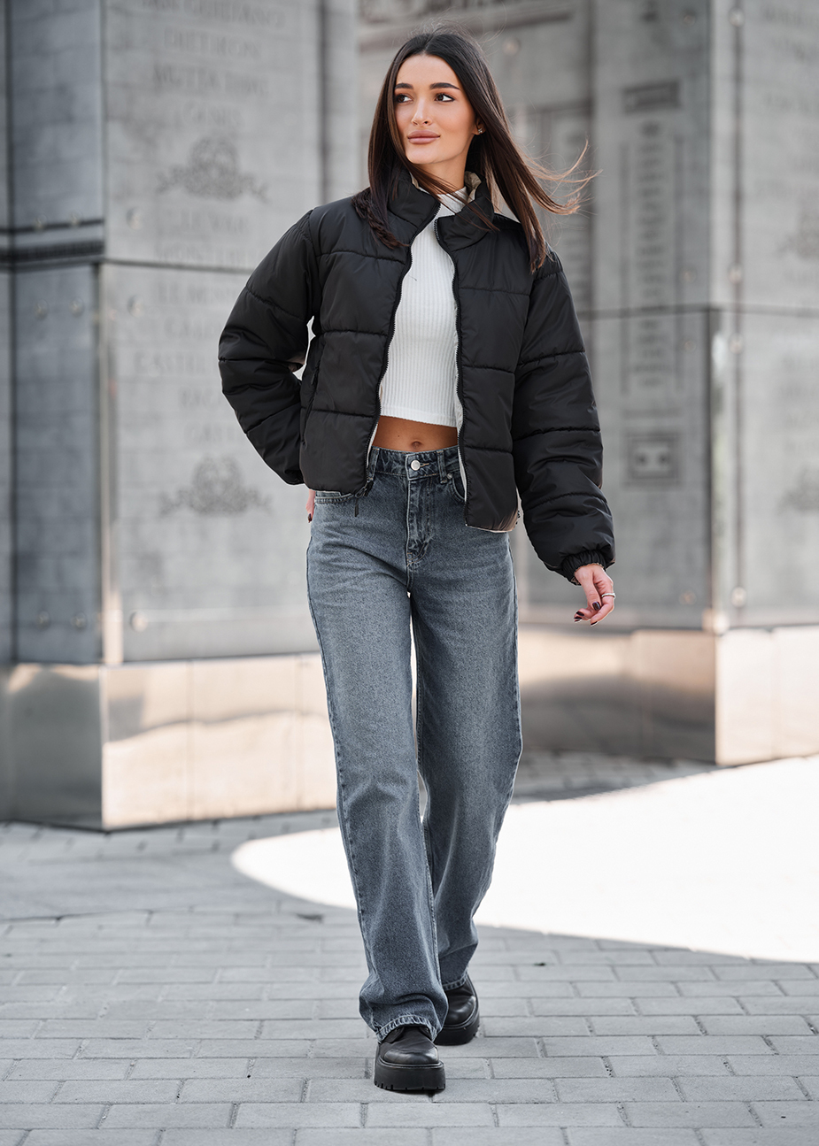 Kurtka Staff huxy black & light gray