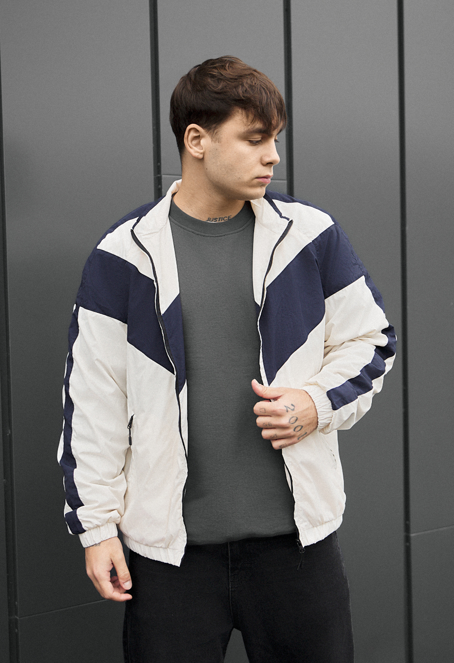 Wiatrówka Staff jex milk & navy