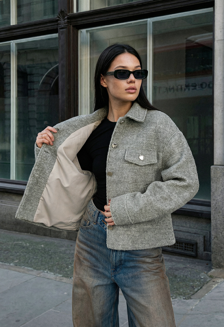 Kurtka-koszula Staff ri gray