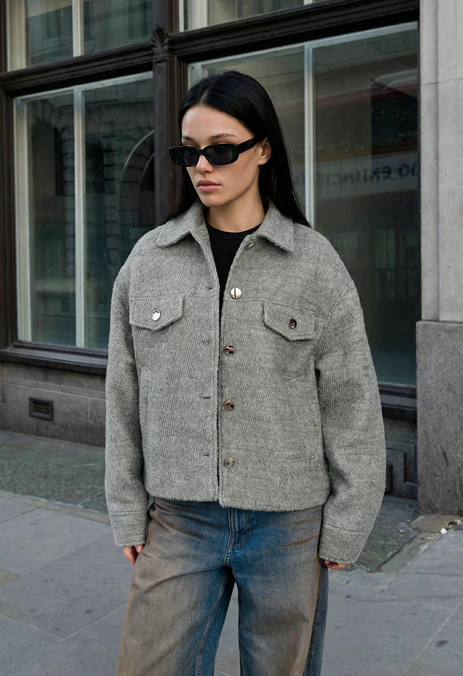 Kurtka-koszula Staff ri gray