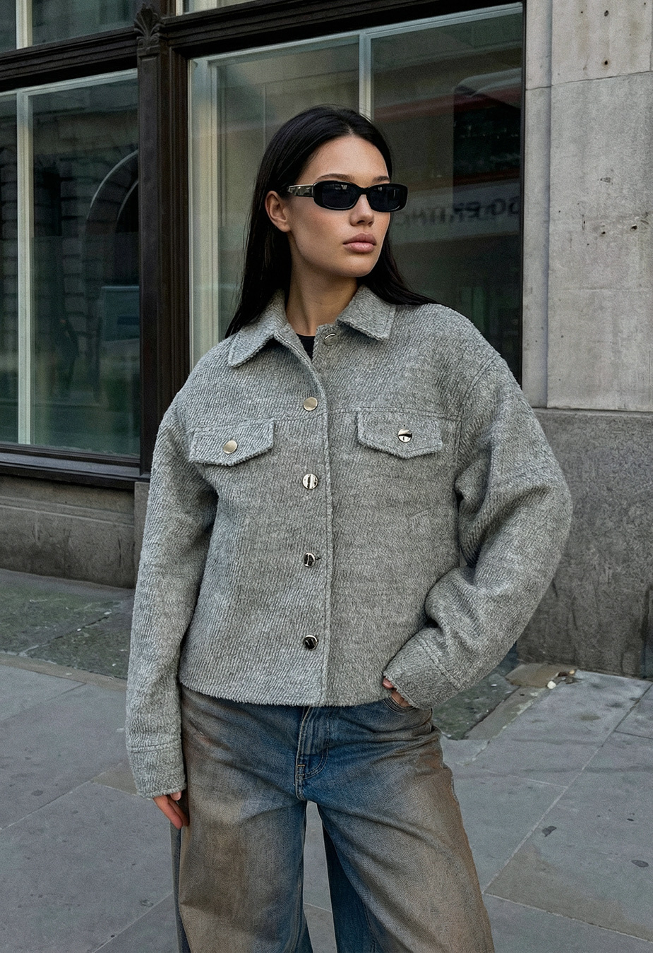 Kurtka-koszula Staff ri gray