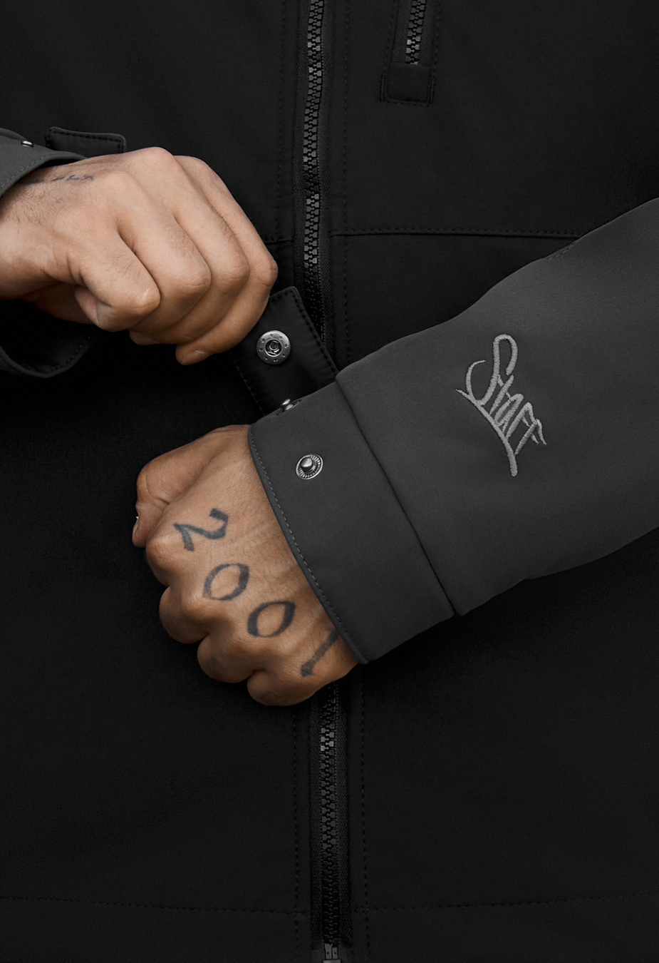 Kurtka soft shell Staff dark gray & black