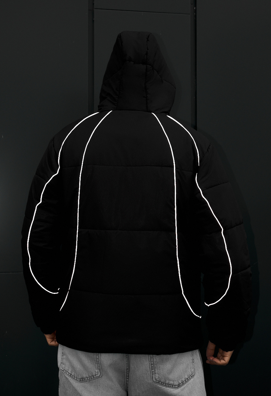 Kurtka zimowa Staff soi black logo reflective
