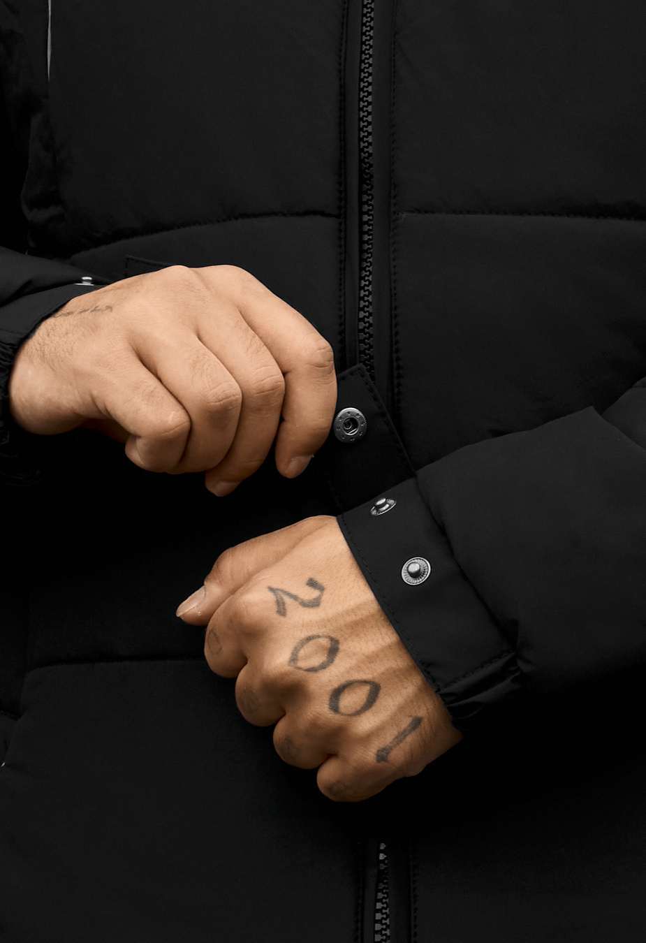 Kurtka zimowa Staff soi black logo reflective