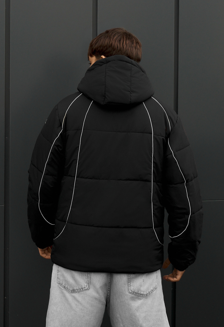 Kurtka zimowa Staff soi black logo reflective