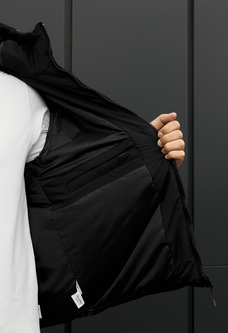 Kurtka zimowa Staff soi black logo reflective