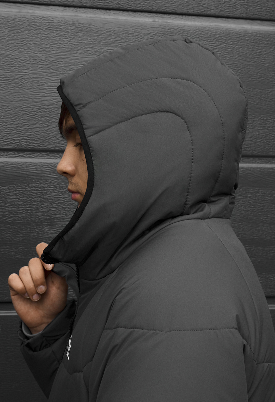 Kurtka zimowa Staff aro dark gray logo