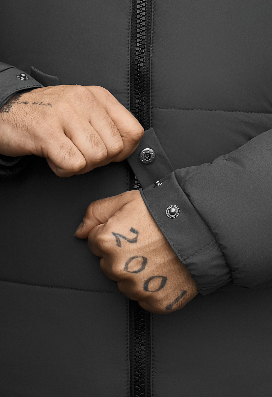 Kurtka zimowa Staff aro dark gray logo