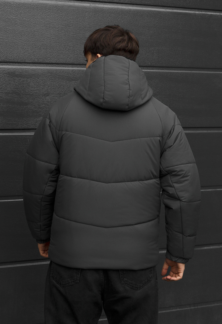 Kurtka zimowa Staff aro dark gray logo