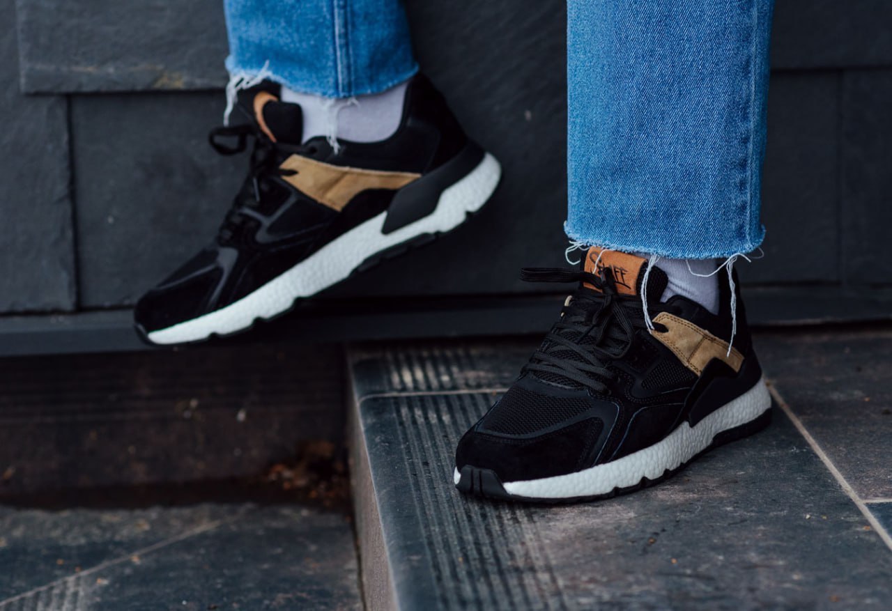 Sneakersy Staff black & beige