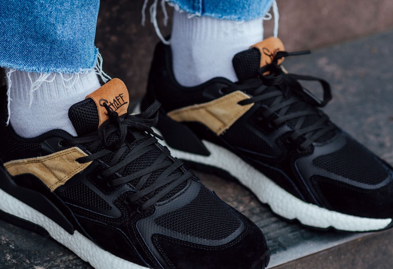 Sneakersy Staff black & beige