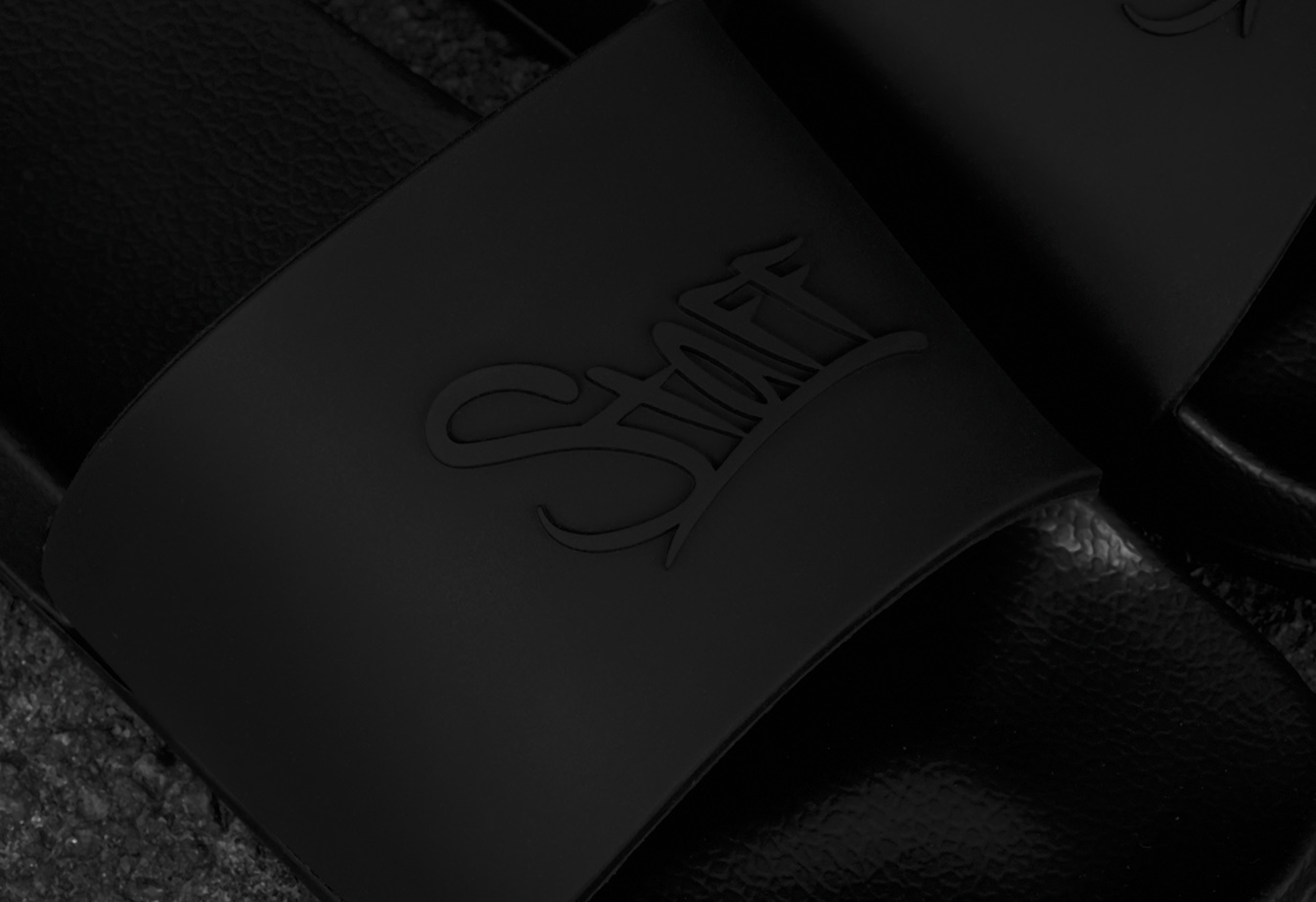 Klapki Staff Staff all black logo