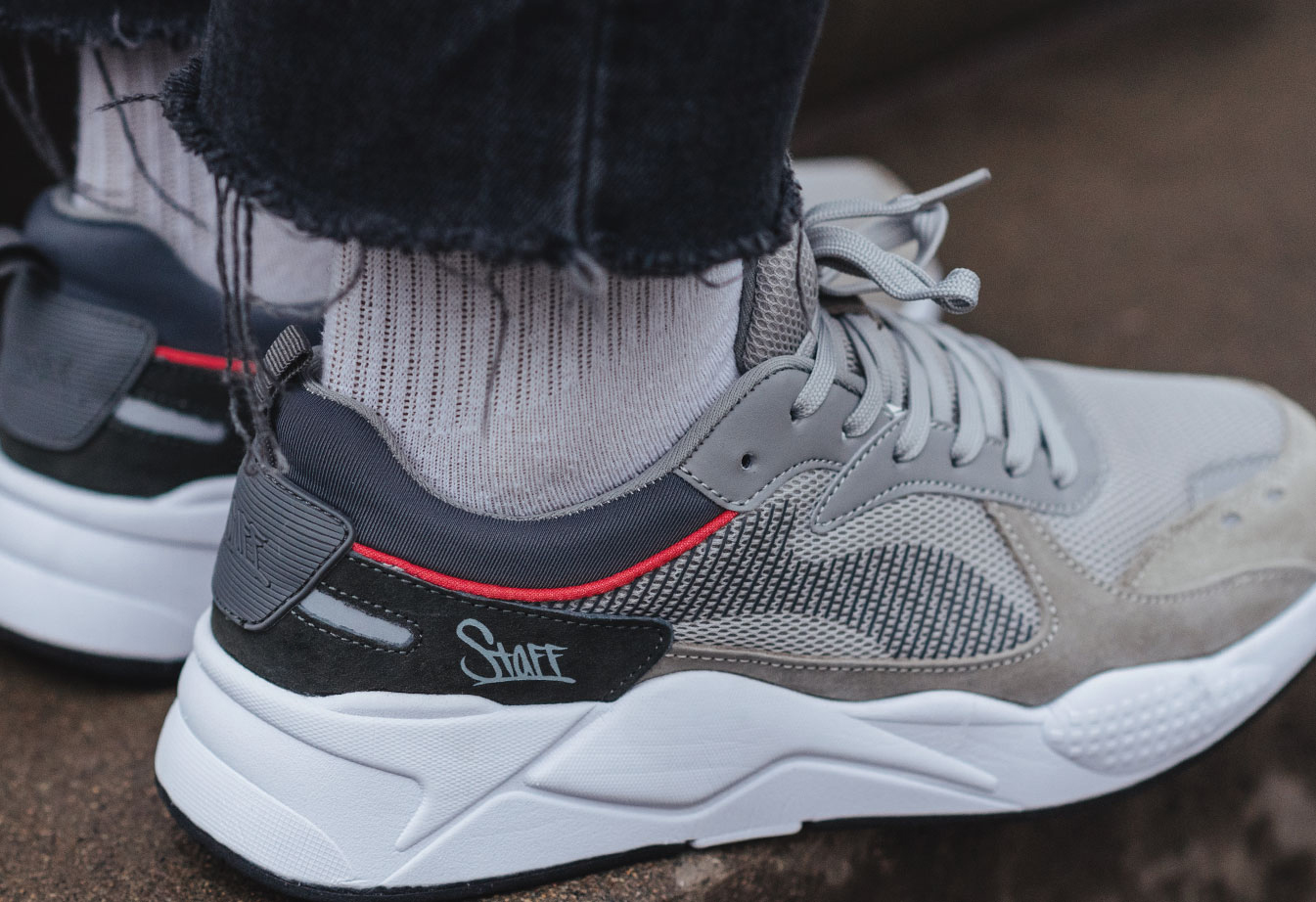 Sneakersy Staff gray reflective