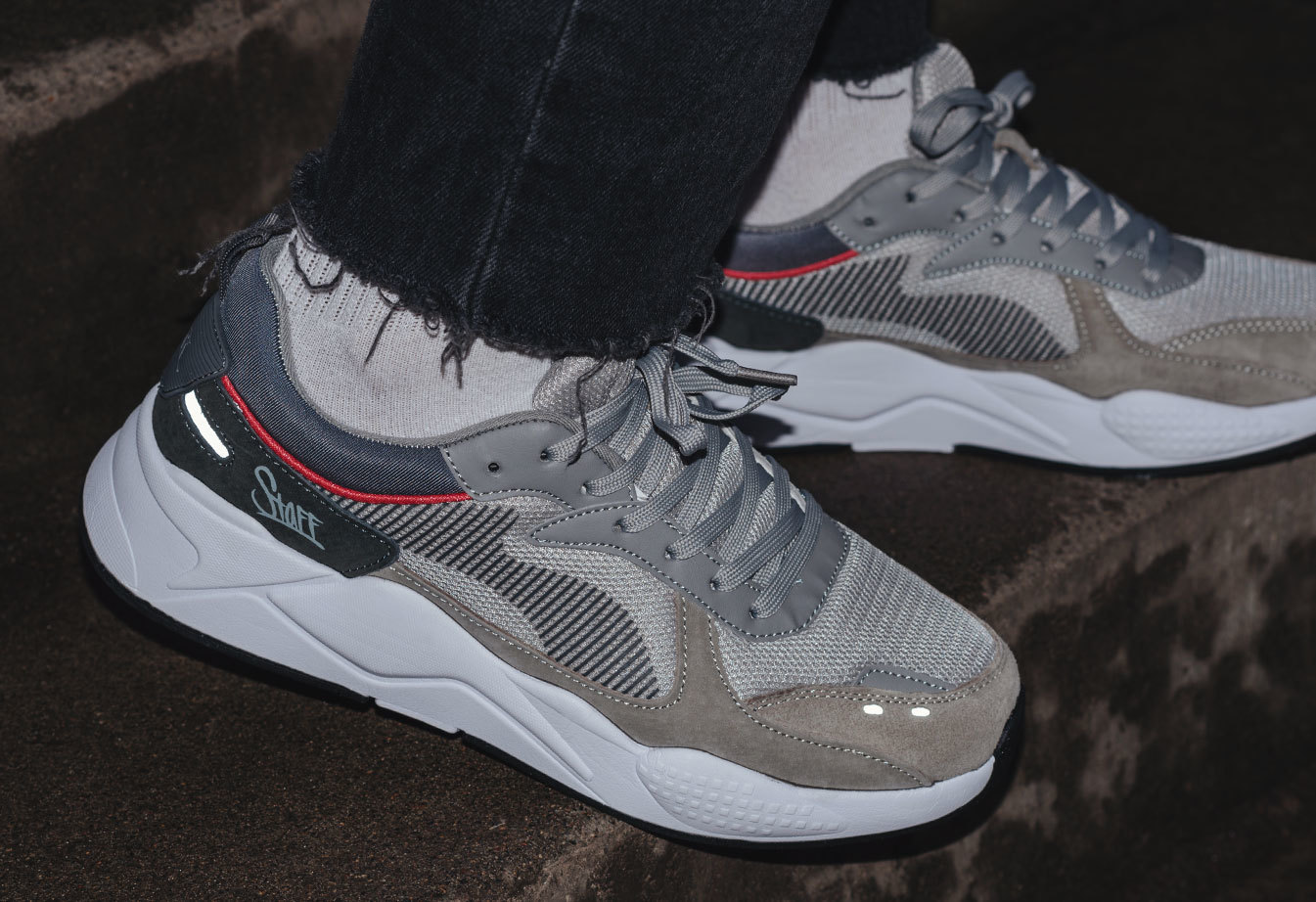 Sneakersy Staff gray reflective
