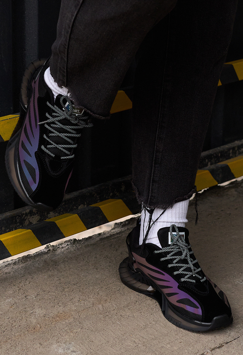 Sneakersy Staff black & reflective