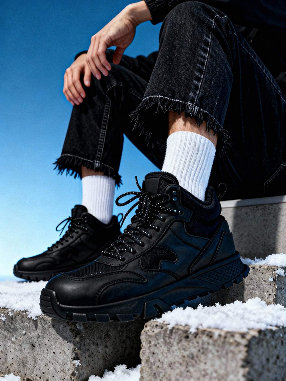 Sneakersy zimowe Staff black