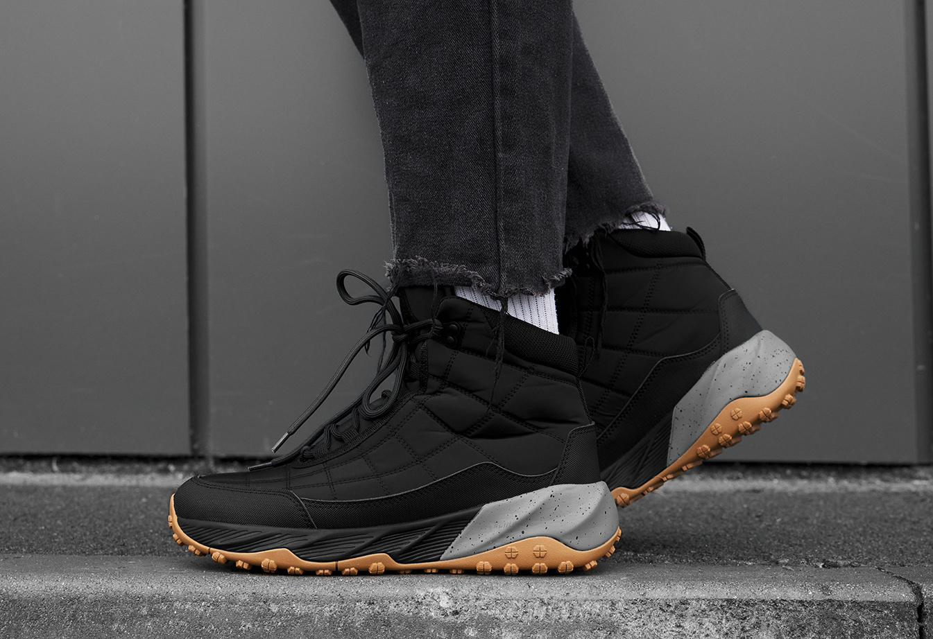 Buty zimowe Staff black3 (futro)