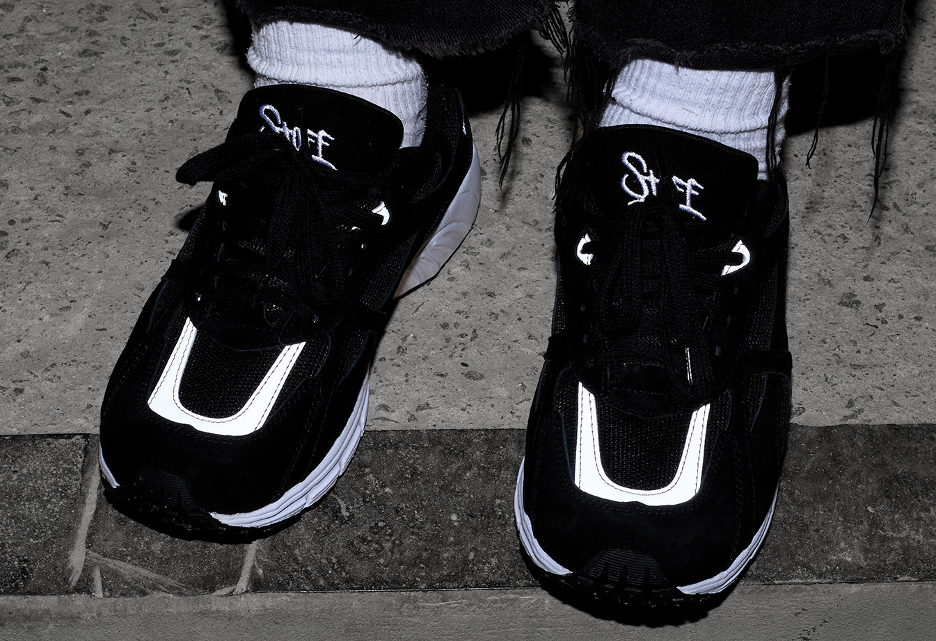 Sneakersy Staff black & reflective