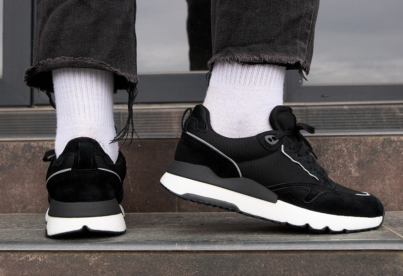 Sneakersy Staff black reflective