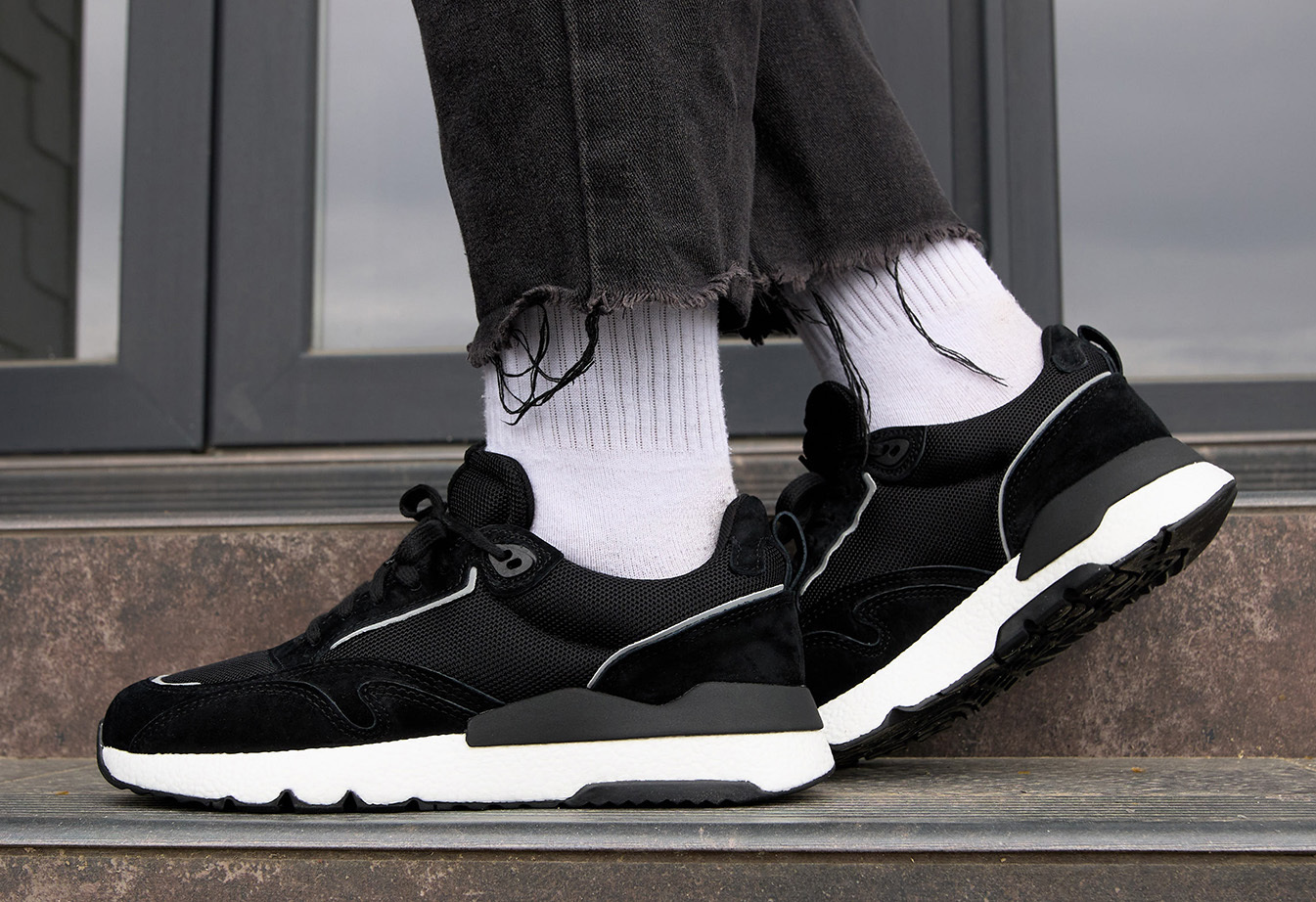 Sneakersy Staff black reflective