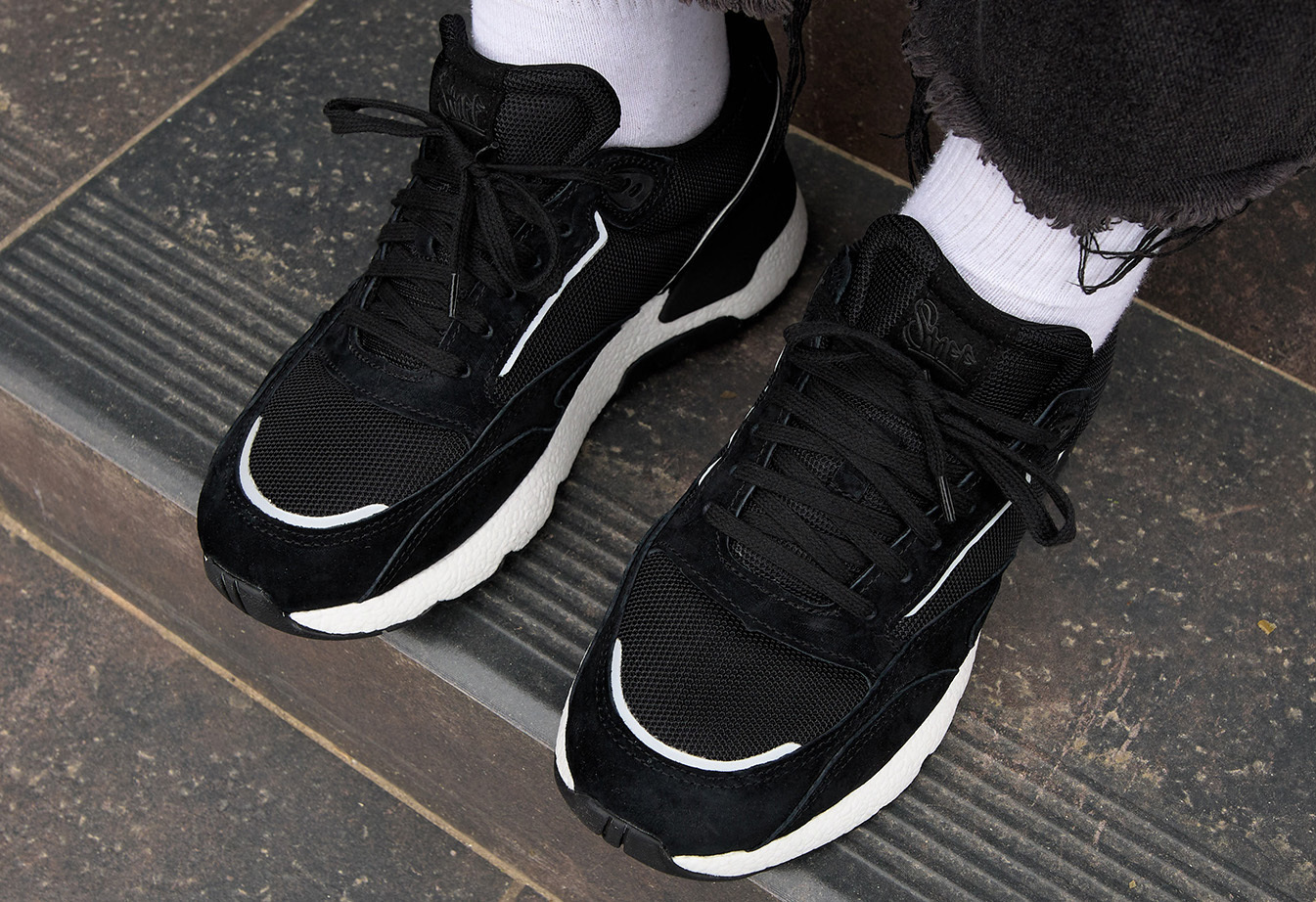 Sneakersy Staff black reflective