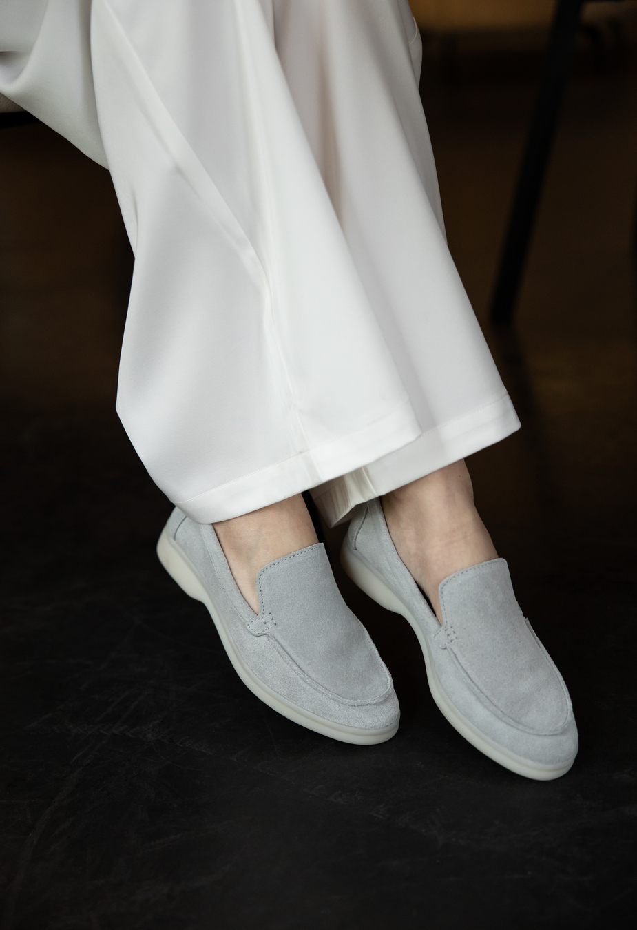 Mokasyny damskie Staff gray