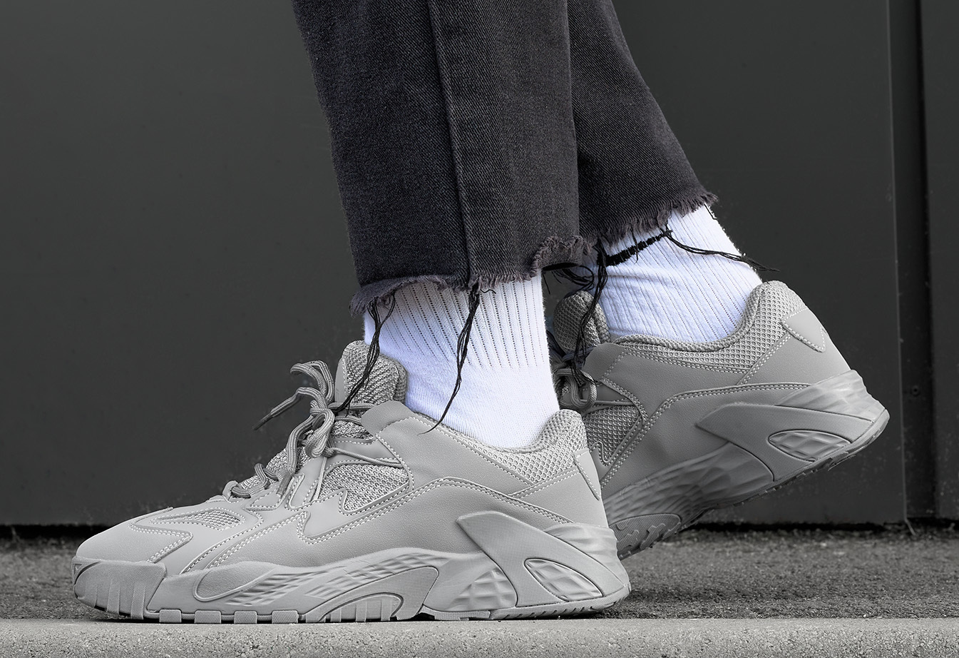 Sneakersy Staff gray reflective