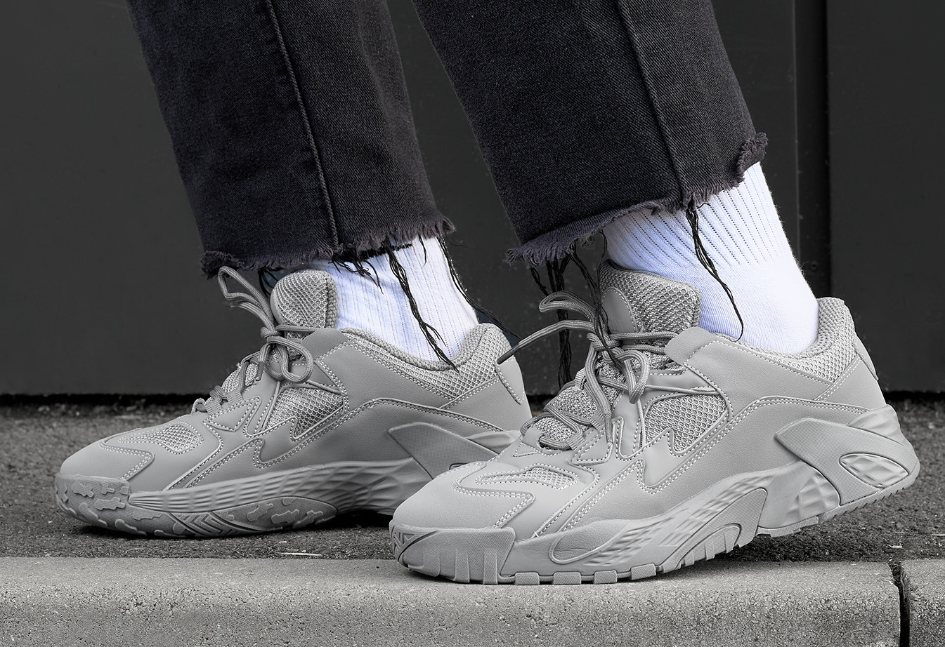 Sneakersy Staff gray reflective