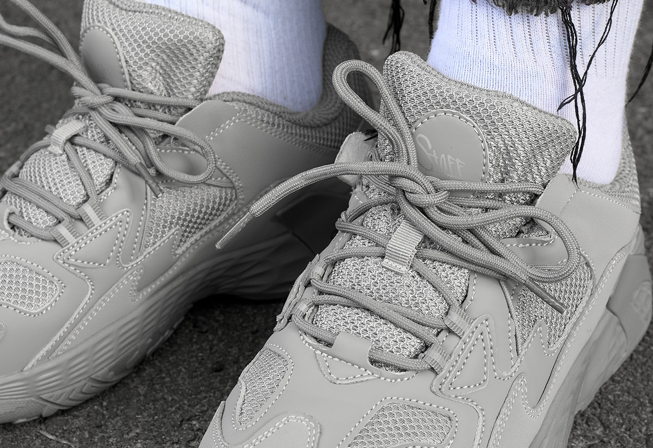 Sneakersy Staff gray reflective