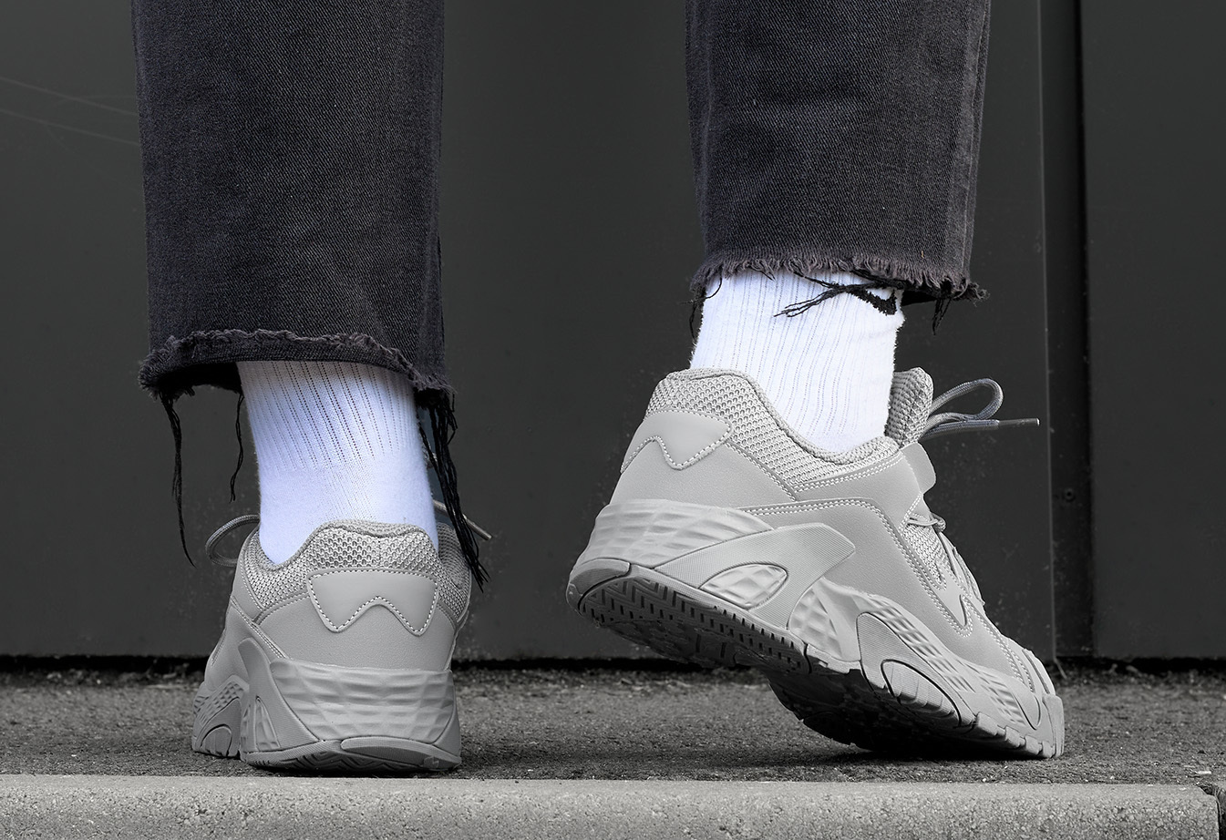 Sneakersy Staff gray reflective