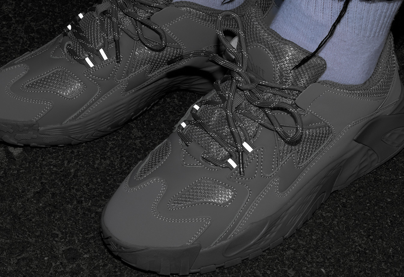 Sneakersy Staff gray reflective