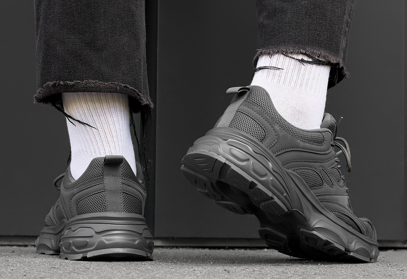 Sneakersy Staff all dark gray