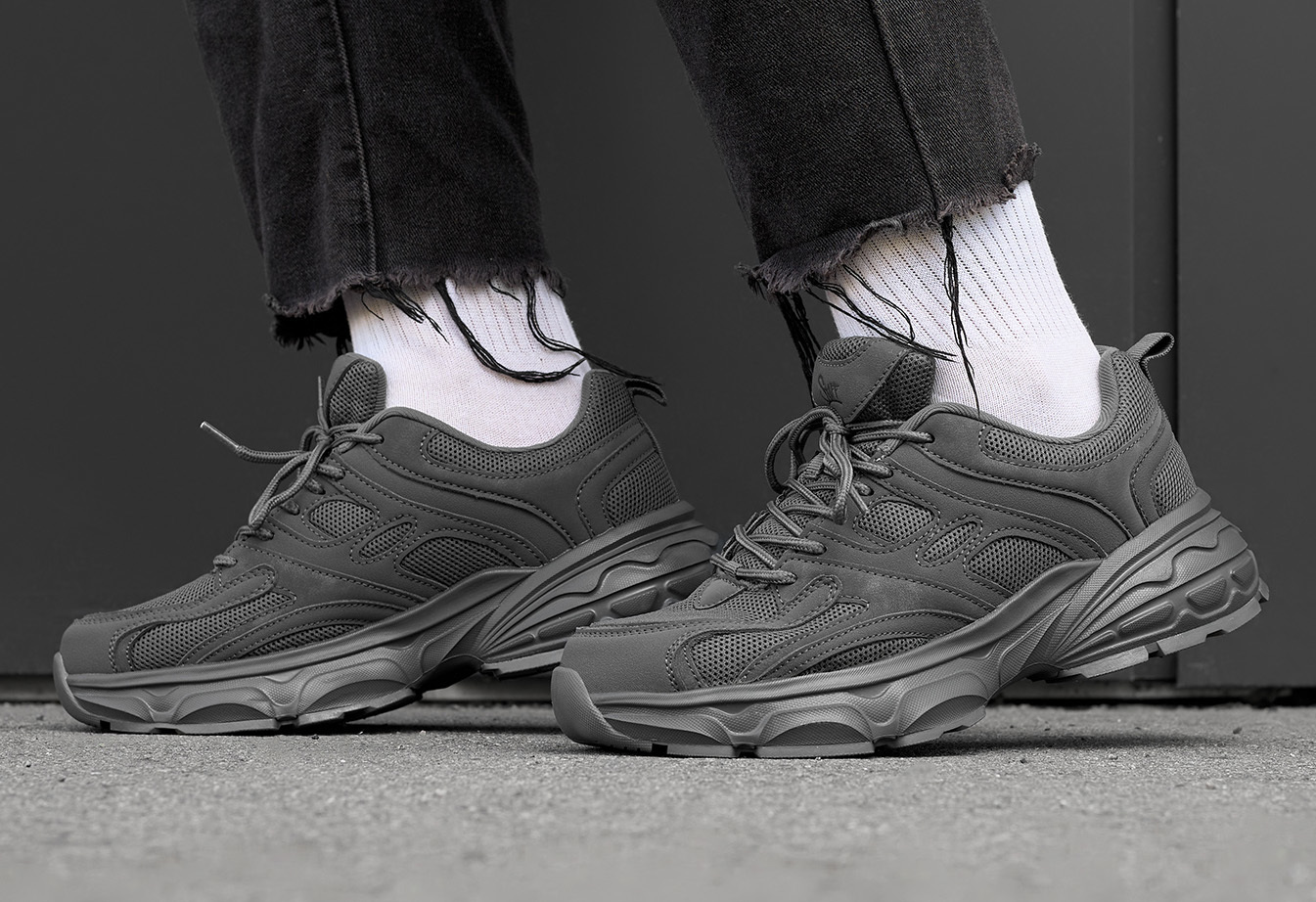 Sneakersy Staff all dark gray