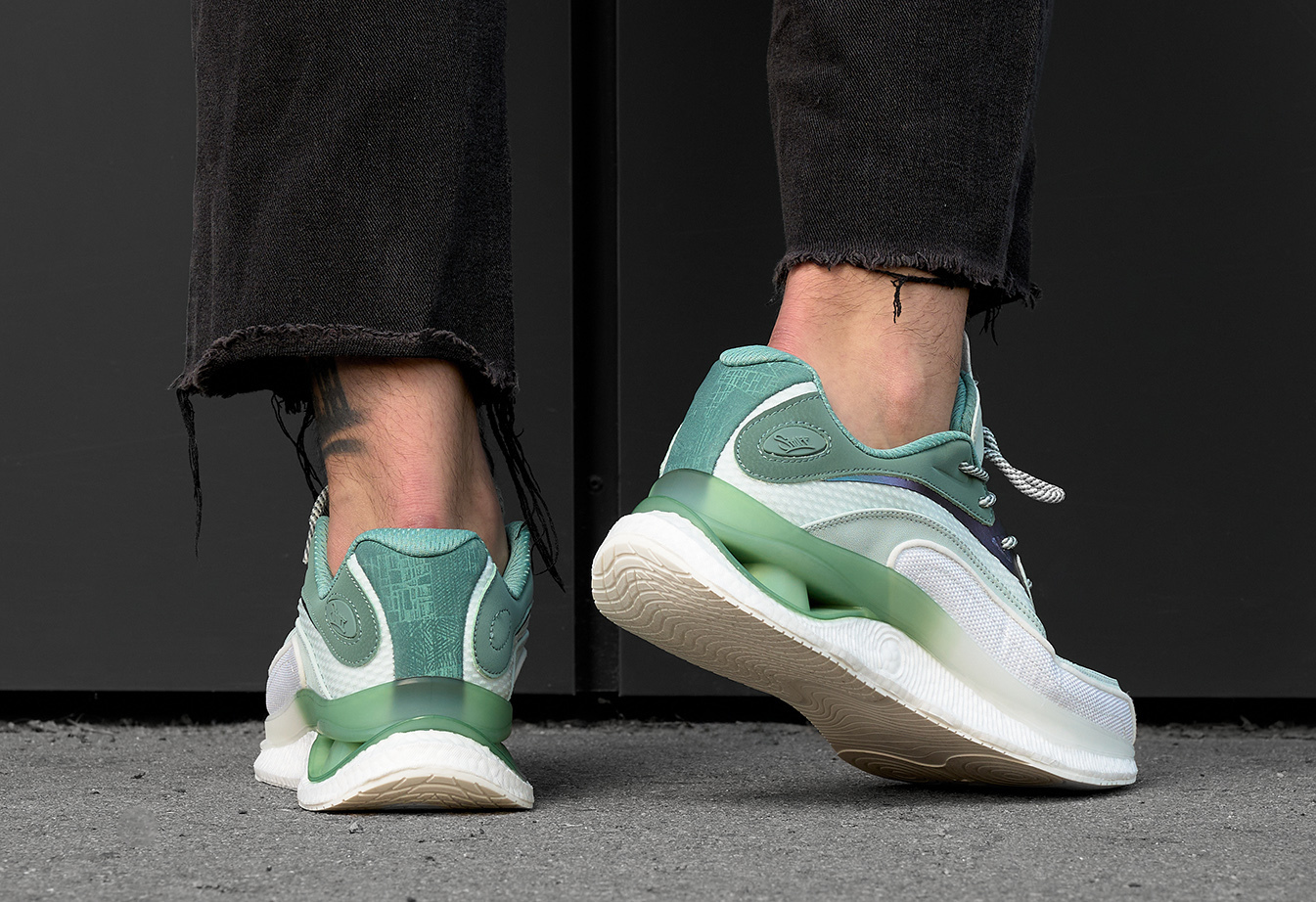 Sneakersy Staff white & green