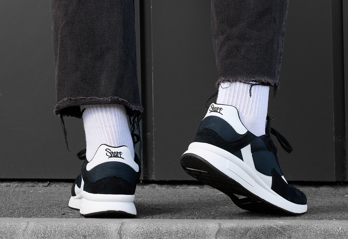 Sneakersy Staff black & white