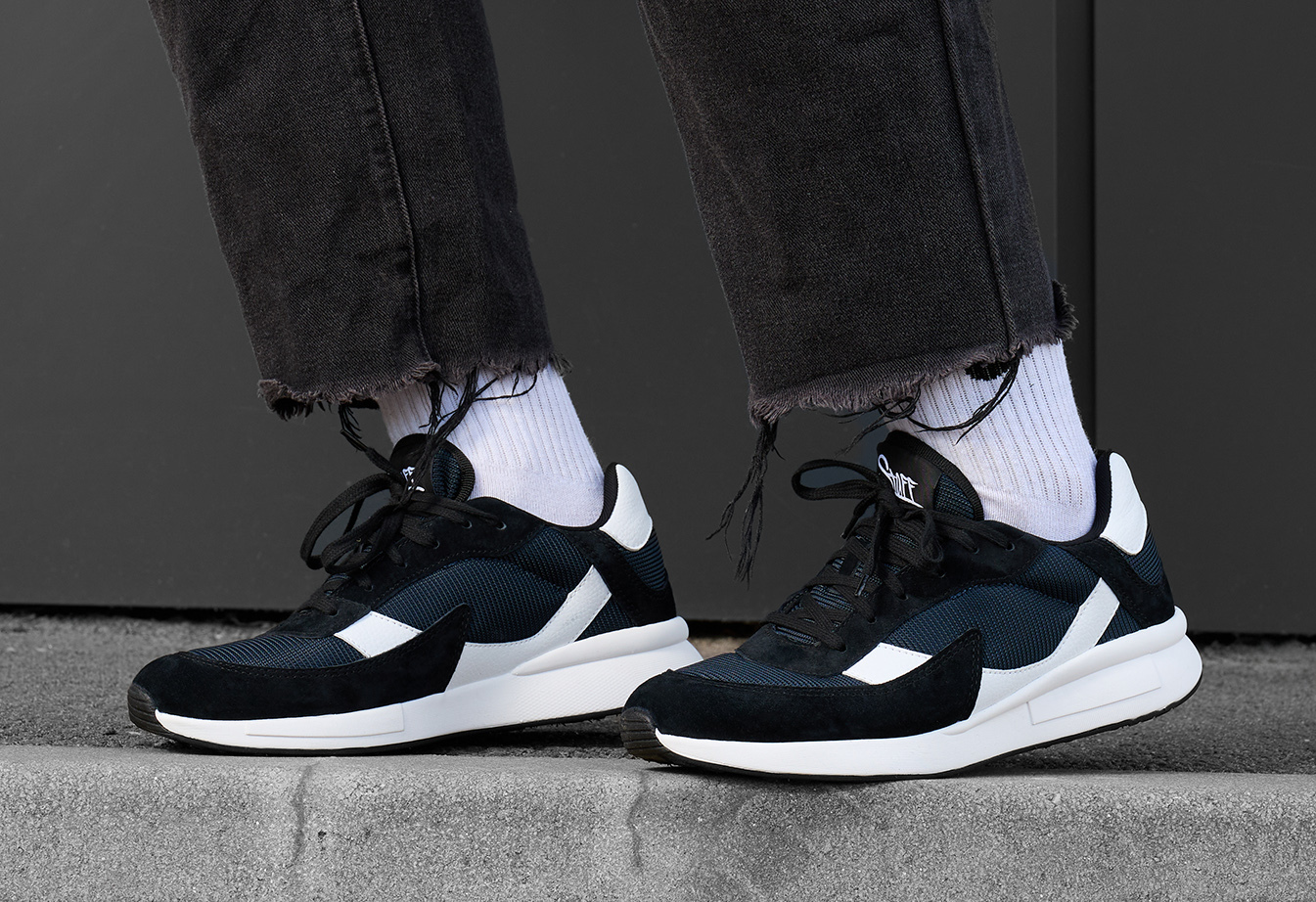 Sneakersy Staff black & white