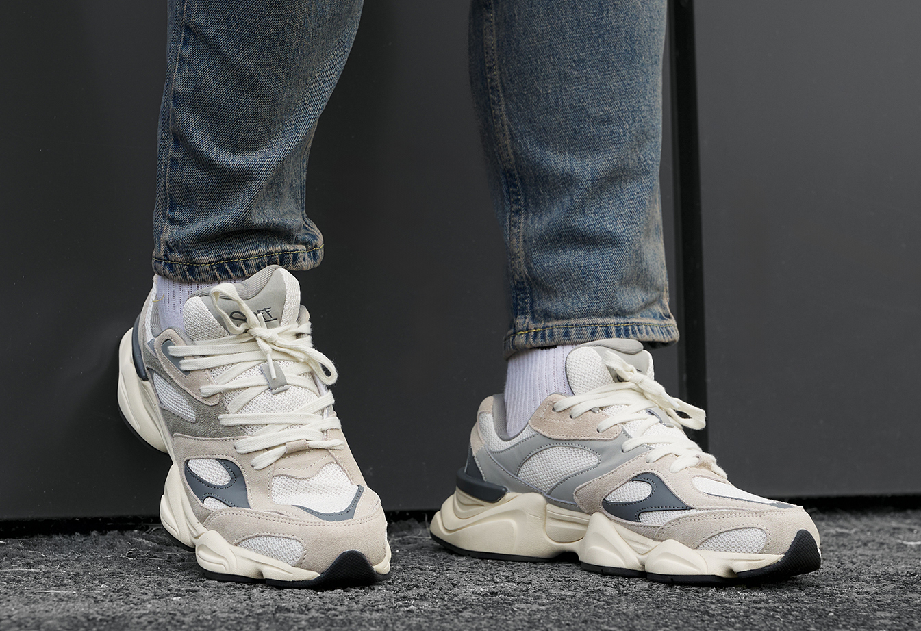 Sneakersy Staff milk & gray