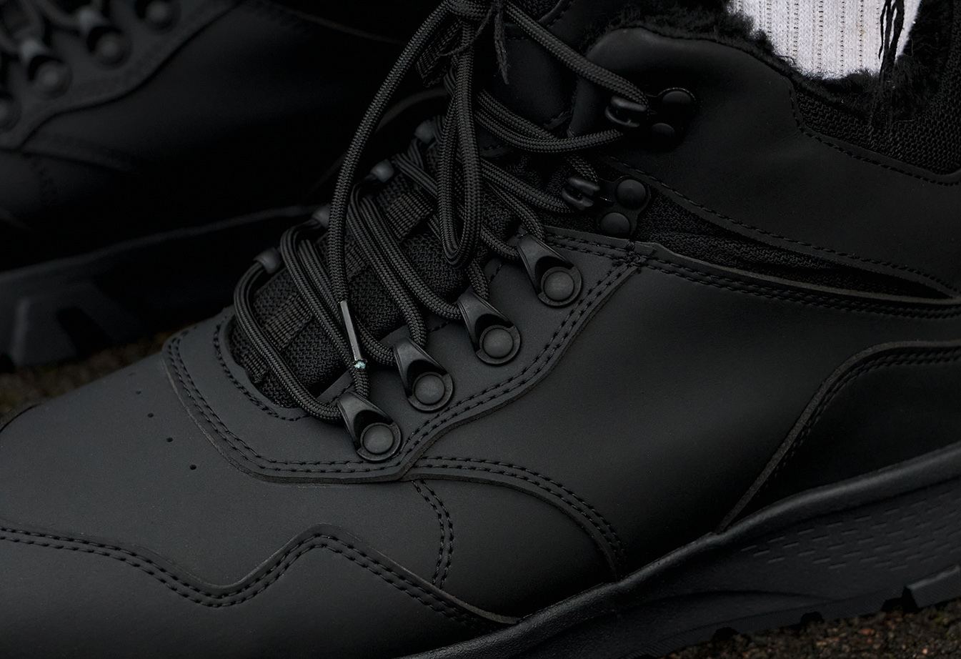 Sneakersy zimowe Staff black (futro)