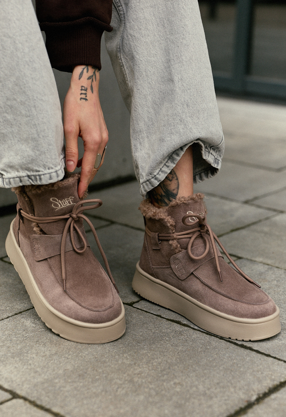 Buty damskie Staff light brown