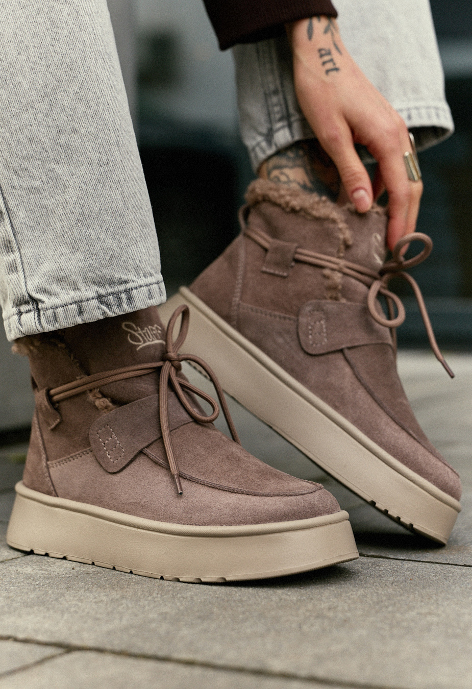 Buty damskie Staff light brown