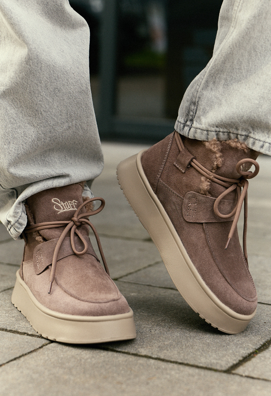 Buty damskie Staff light brown