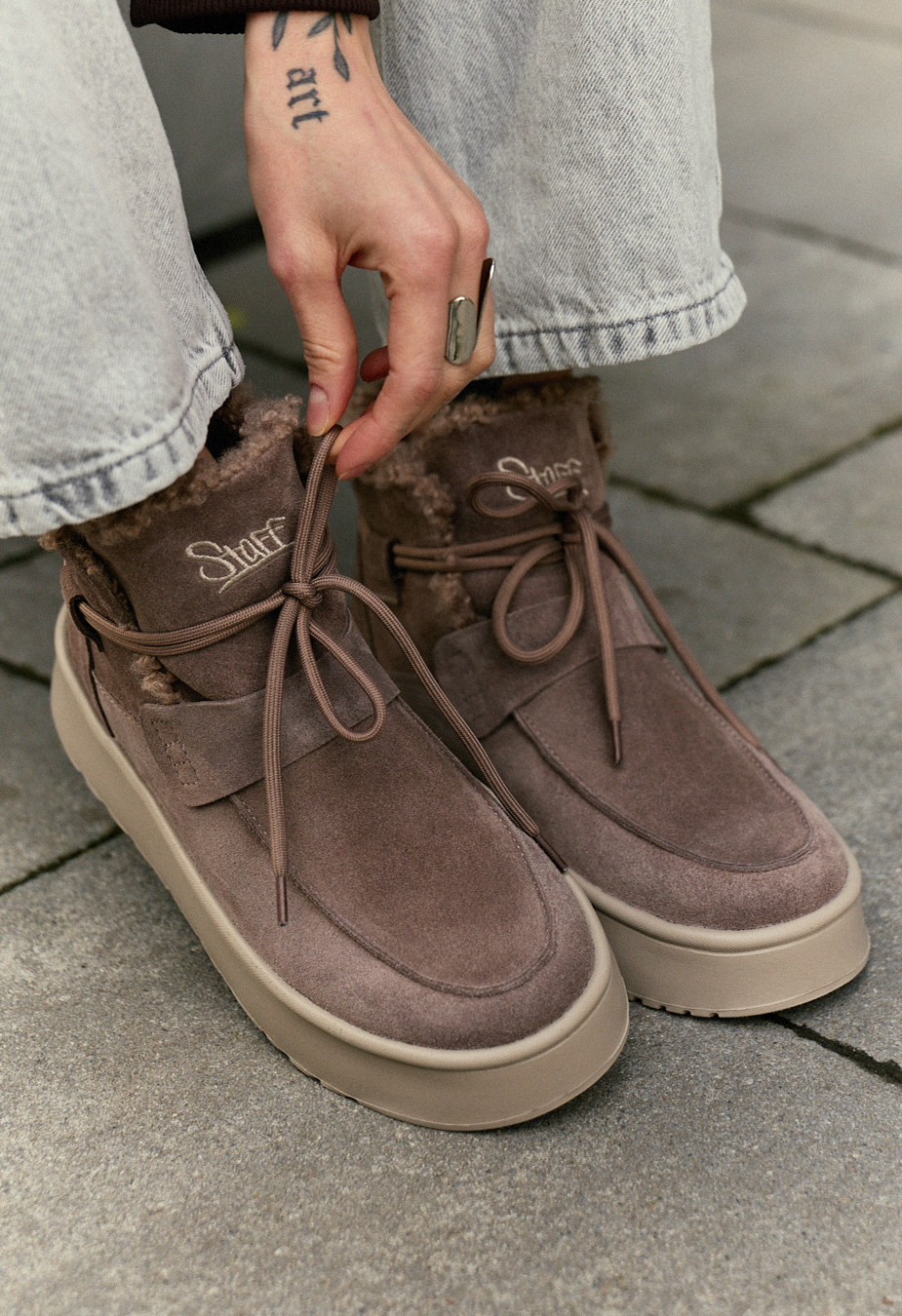 Buty damskie Staff light brown