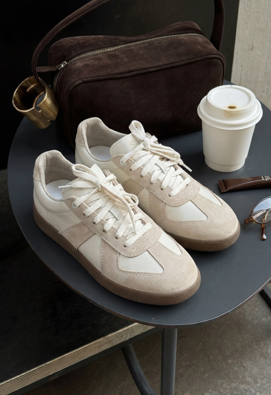 Sneakersy Staff light beige